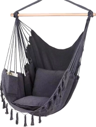 Висящ бразилски стол MalTec тъмносив