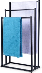 Стоящ метален черен държач за кърпи Vilde