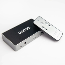 HDMI превключвател 3× входа към 1× изход с поддръжка на 4K и дистанционно управление