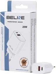 20W USB-C + USB-A Wall Charger White