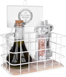 White metal kitchen shelf 21 × 12.5 × 24 cm
