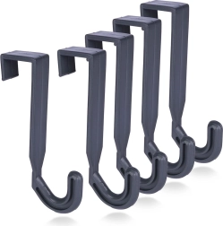Vilde gray over-door hanging hooks, 5 pcs