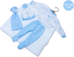 Llorens комплект дрешки за кукла New Born 35–36 cm, 3-частен сет с одеялце