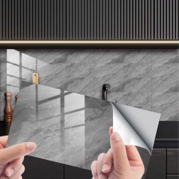 Самозалепващи мраморни стенни панели 30 × 15 cm, комплект 16 бр.