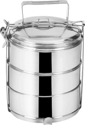 Неръждаема трислойна кутия за храна 3 × 1,3 l