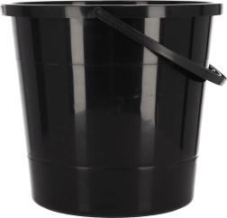 Bucket 10 L – black, made in Poland