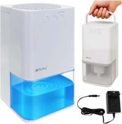 Обезвлажнител на въздуха с LED подсветка и таймер RUHHY, бял