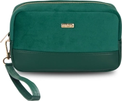 Cosmetic Bag Green EMILY Velvet
