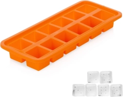 Silicone ice cube tray with dice motif, 26 × 11 cm