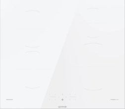 GORENJE induction hob, white, 4 zones, BigZone 23 cm and PowerBoost