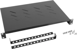 Рафт за 19" шкафове 1U, 600 мм, черен LANBERG