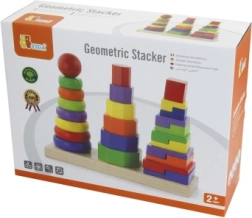 Дървена пъзел пирамида