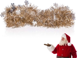 Коледна гирлянда 2 м сребърно‑шампанско HOME DECOR