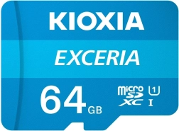 MicroSD карта 64GB Kioxia Exceria с адаптер