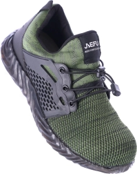 Работни предпазни обувки с метално бомбе – зелени – 44