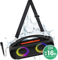 Преносим Bluetooth високоговорител Media-Tech Power Audio Pro MT3184 с караоке и LED RGB
