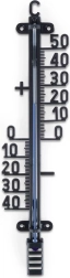 Външен и вътрешен термометър ProGarden 25 см – черен