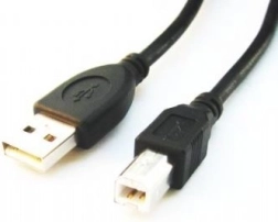 USB 2.0 кабел A–B 3 м черен