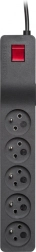 Surge Protector ZX 510, 1L, Black