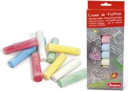 Large Colored Chalk 10 pcs JEUJURA