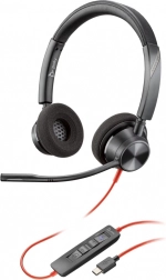 Слушалки POLY Blackwire 3320 MST с адаптер USB-C/USB-A