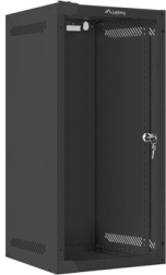 Wall-mounted 10" network cabinet 12U 280×310 mm, black, FLAT PACK