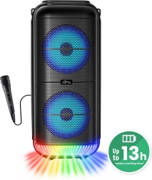 Преносим Bluetooth високоговорител MEDIA-TECH Power Audio MT3183 с караоке и LED осветление
