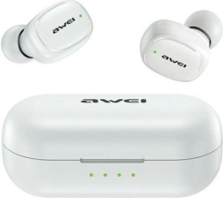 Wireless earphones awei t13 pro tws (bluetooth 5.1) white