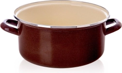 Enamel Pot Brown 26 cm, 5 l Orion