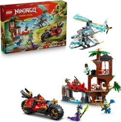 LEGO NINJAGO битка с нинджа превозни средства и къща на дърво