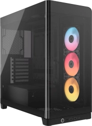 Mid-tower PC case with panoramic glass 4500X RS‑R ARGB, black
