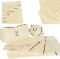 Комплект мрежести торбички за пране, 6 бр.