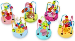 VIGA дървен мъниест лабиринт за развитие на моториката, 1 бр.