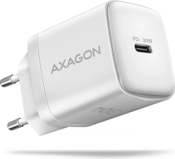 AXAGON USB‑C 30 W (PD 3.0/QC 4+/SFC) wall charger, white