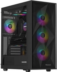Компютърна кутия Genesis Diaxid 605 ARGB Midi Tower USB-C черна