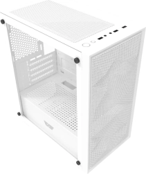 Компютърна кутия DarkFlash M305 Mesh, mATX, без вентилатори (бяла)