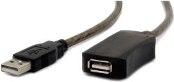 Активен USB удължителен кабел 2.0 AM-AF 5 м черен