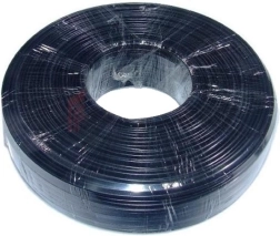Telephone cable 4 cores black 100 m reel