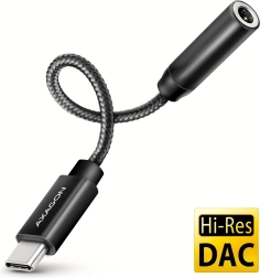 Външна USB‑C звукова карта AXAGON ADA‑HC 32bit DAC с 3,5 мм жак (384 kHz)