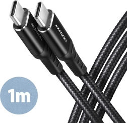 Cable USB-C to USB-C 1m, Power Delivery 60W, 3A, black