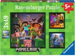 Пъзел Ravensburger Minecraft Биоми 3x49 части