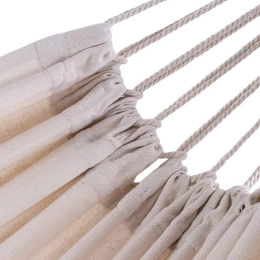 Градински хамак от здрава текстилна материя 200 × 80 см с ремъци и чанта