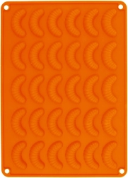 Силиконова форма за кифлички, оранжева Sillinie