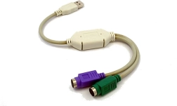 USB адаптер за 2x PS/2 (клавиатура и мишка)