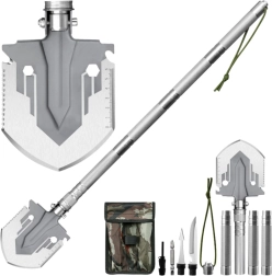 Сгъваема военна лопатка 16-в-1 с нож и огниво