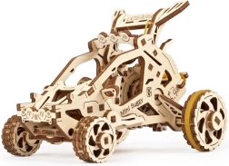 Дървен механичен 3D пъзел мини бъги UGEARS, 80 части