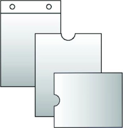 Transparent sleeve for time cards 100 × 220 mm, 120 microns