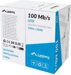 LAN UTP CCA кабел 100MB/s 100 m сив