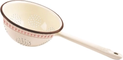 TONCA Enamel Kitchen Colander 20 cm, Beige