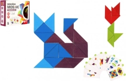 Дървена мозайка триъгълници